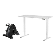 Artiss 120cm Electric Standing Desk with Mini Peal Exercise Bike Home Office SDPE-ET157-120WH-012