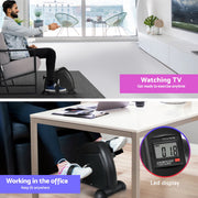 Artiss 120cm Electric Standing Desk with Mini Peal Exercise Bike Home Office SDPE-ET157-120WH-012