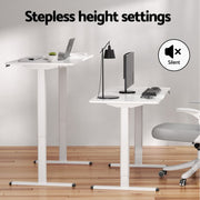 Artiss 120cm Electric Standing Desk with Mini Peal Exercise Bike Home Office SDPE-ET157-120WH-012