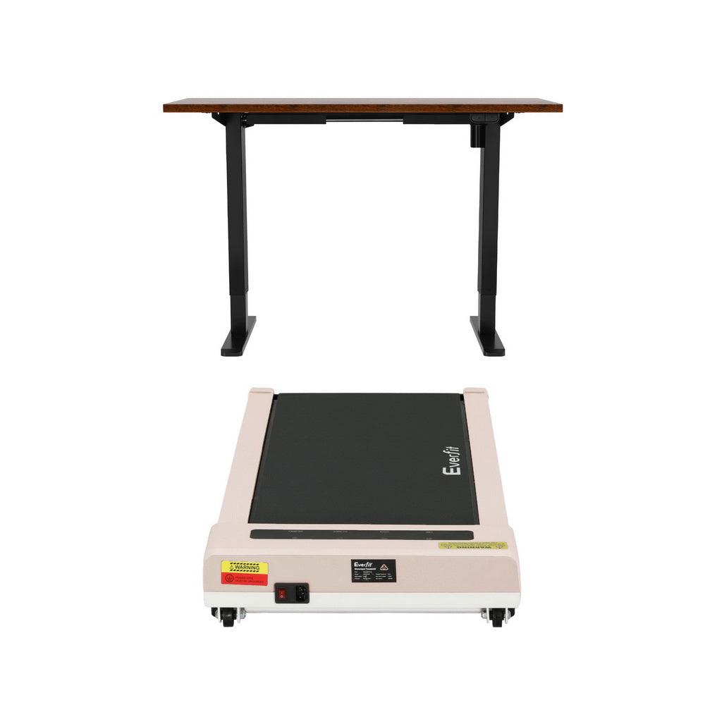Artiss 360mm Treadmill Electric Walking Pad with 140cm Automatic Standing Desk SDTM-114G-BKRB-140-360PAD