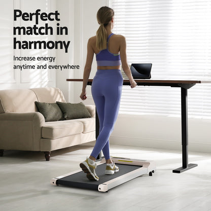 Artiss 360mm Treadmill Electric Walking Pad with 140cm Automatic Standing Desk SDTM-114G-BKRB-140-360PAD