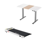 Artiss 360mm Treadmill Electric Walking Pad with140cm Automatic Standing Desk SDTM-114G-GYNW-140-360WH