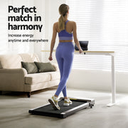 Artiss Electric Treadmill with 120cm Automatic Standing Desk Walking Pad 400mm SDTM-114G-WHNT-120-400PAD