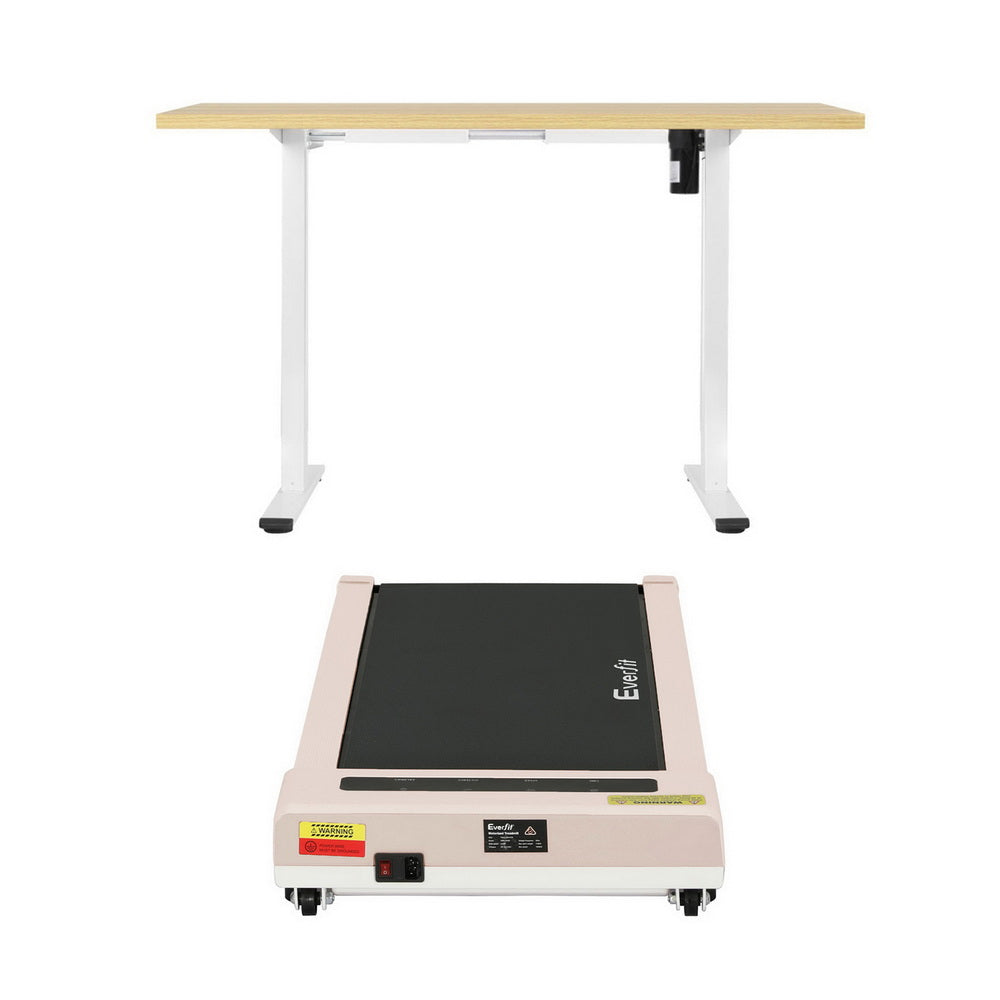Artiss Electric Treadmill with 140cm Automatic Standing Desk Walking Pad 360mm SDTM-114G-WHNT-140-360PAD