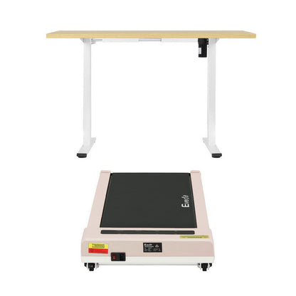 Artiss Electric Treadmill with 140cm Automatic Standing Desk Walking Pad 360mm SDTM-114G-WHNT-140-360PAD