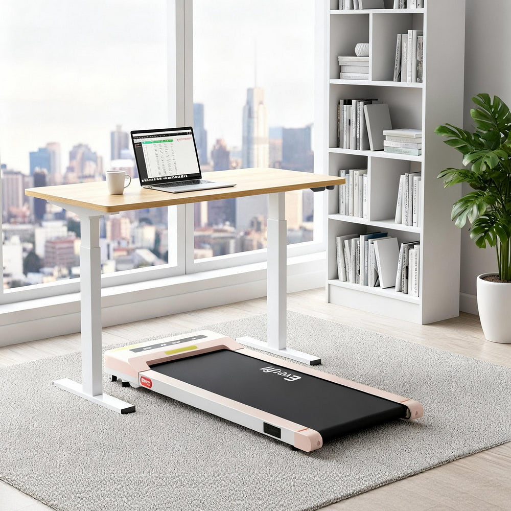 Artiss Electric Treadmill with 140cm Automatic Standing Desk Walking Pad 360mm SDTM-114G-WHNT-140-360PAD