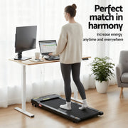 Artiss Electric Treadmill with 140cm Automatic Standing Desk Walking Pad 400mm SDTM-114G-WHNT-140-400PAD