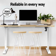 Artiss Electric Treadmill with 140cm Automatic Standing Desk Walking Pad 400mm SDTM-114G-WHNT-140-400PAD