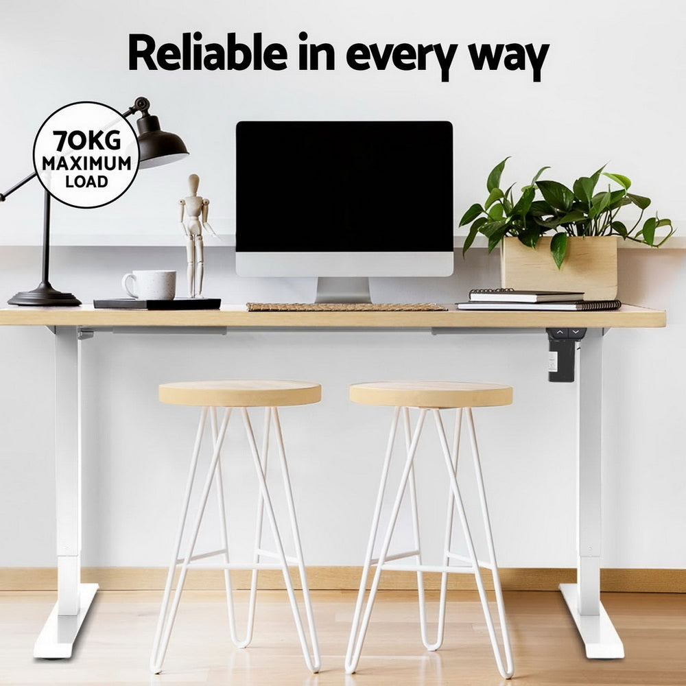 Artiss Electric Treadmill with 140cm Automatic Standing Desk Walking Pad 400mm SDTM-114G-WHNT-140-400PAD