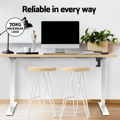 Artiss Electric Treadmill with 140cm Automatic Standing Desk Walking Pad 400mm SDTM-114G-WHNT-140-400PAD