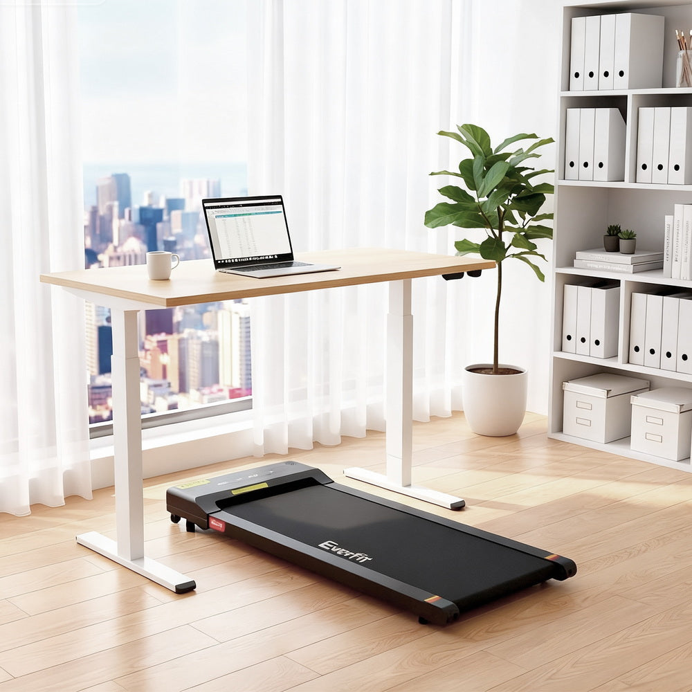 Artiss Electric Treadmill with 140cm Automatic Standing Desk Walking Pad 400mm SDTM-114G-WHNT-140-400PAD