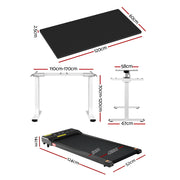 Artiss Treadmill 120cm Automatic Standing Desk with 400mm Electric Walking Pad SDTM-268-WHBK-120-400PAD