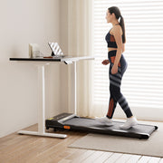 Artiss Treadmill 120cm Automatic Standing Desk with 400mm Electric Walking Pad SDTM-268-WHBK-120-400PAD
