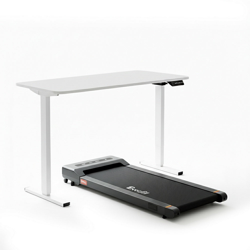 Artiss Electric Treadmill with 140cm Automatic Standing Desk Walking Pad 400mm SDTM-ET156E-WH-400PAD