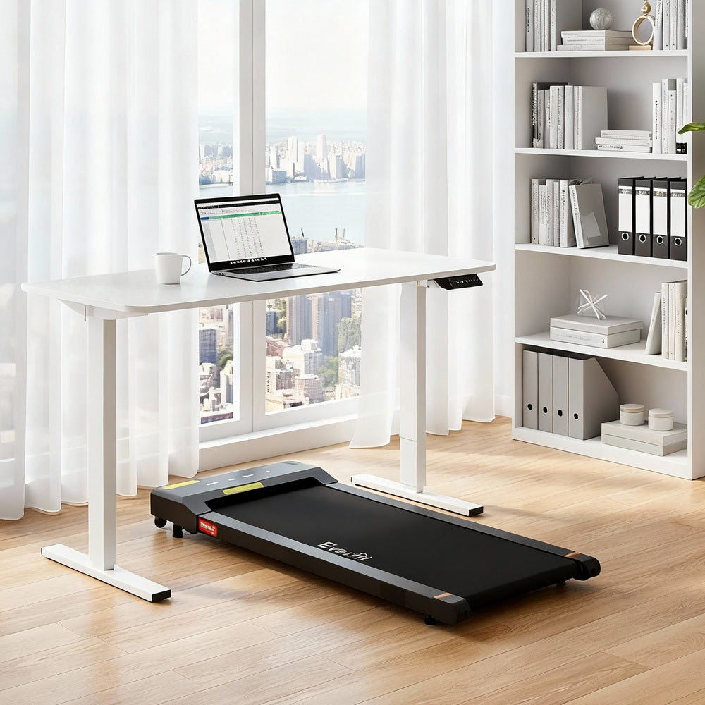 Artiss Electric Treadmill with 140cm Automatic Standing Desk Walking Pad 400mm SDTM-ET156E-WH-400PAD