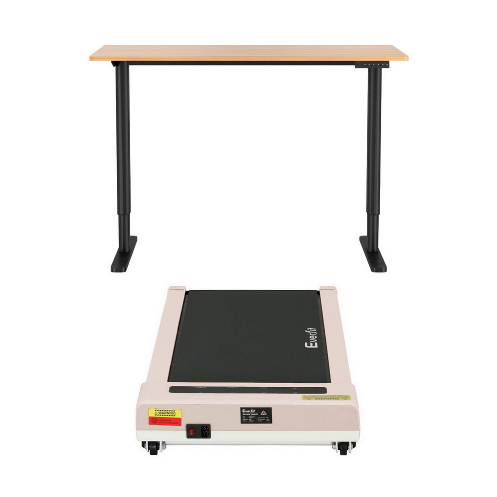 Artiss Electric Treadmill with 120cm Automatic Standing Desk Walking Pad 360mm SDTM-ET157-BKNT-360PAD