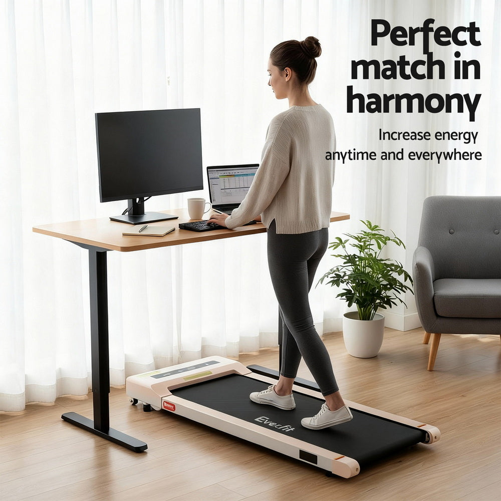 Artiss Electric Treadmill with 120cm Automatic Standing Desk Walking Pad 360mm SDTM-ET157-BKNT-360PAD