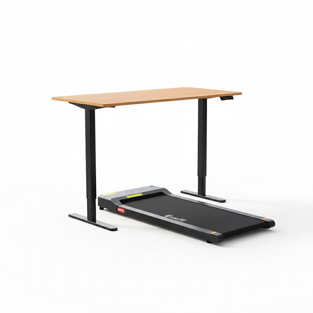 Artiss Electric Treadmill with 120cm Automatic Standing Desk Walking Pad 400mm SDTM-ET157-BKNT-400PAD