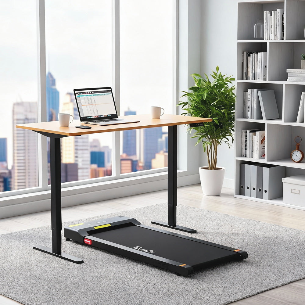 Artiss Electric Treadmill with 120cm Automatic Standing Desk Walking Pad 400mm SDTM-ET157-BKNT-400PAD