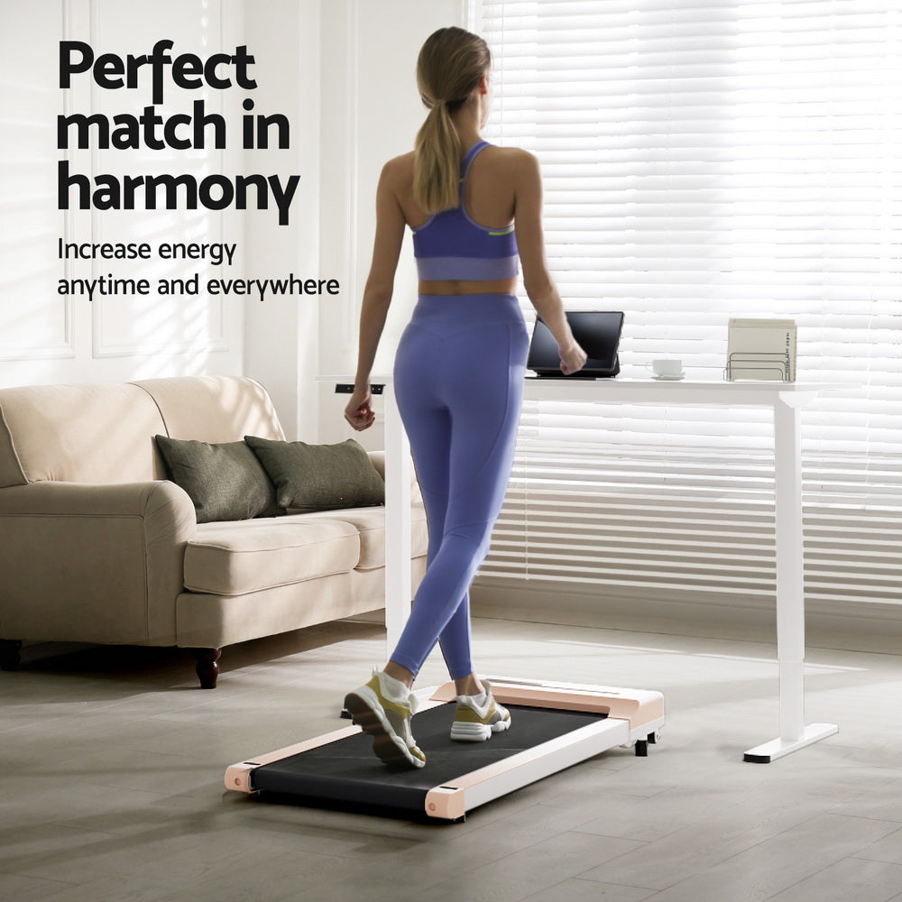 Artiss Treadmill with 120cm Automatic Standing Desk Electric Walking Pad SDTM-ET157-WH-360PAD