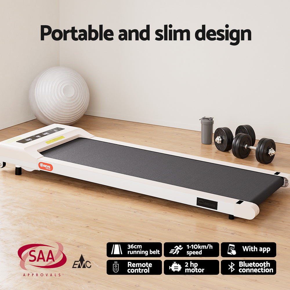 Artiss Treadmill with 120cm Automatic Standing Desk Electric Walking Pad SDTM-ET157-WH-360PAD