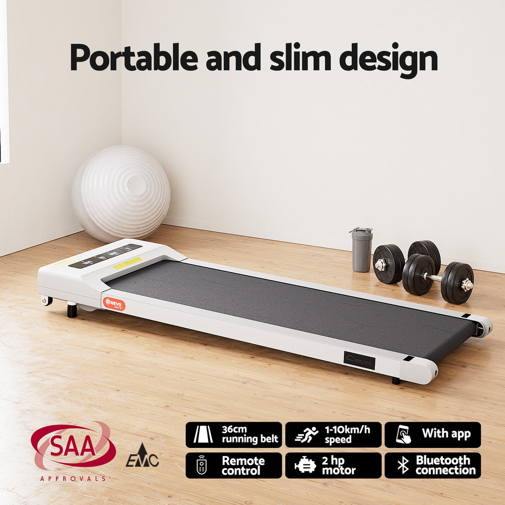 Artiss Treadmill Automatic Standing Desk with 360mm Electric Walking Pad SDTM-M10-BKWH-140-360WH