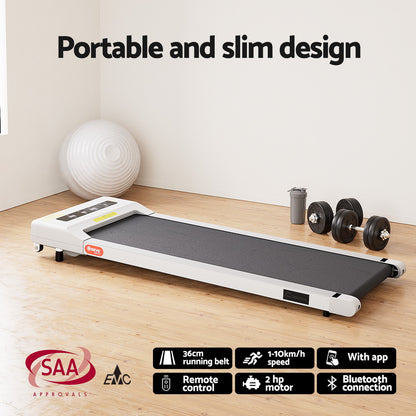 Artiss Treadmill Automatic Standing Desk with 360mm Electric Walking Pad SDTM-M10-BKWH-140-360WH