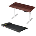 Artiss 400mm Treadmill Electric Walking Pad with 120cm Automatic Standing Desk SDTM-M10-WHWA-120-400PAD