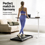 Artiss 400mm Treadmill Electric Walking Pad with 120cm Automatic Standing Desk SDTM-M10-WHWA-120-400PAD