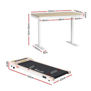 Artiss Electric Treadmill with 120cm Automatic Standing Desk Walking Pad 360mm SDTM-S08-NW-360PAD
