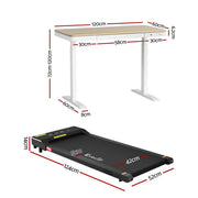 Artiss Electric Treadmill with 120cm Automatic Standing Desk Walking Pad 400mm SDTM-S08-NW-400PAD