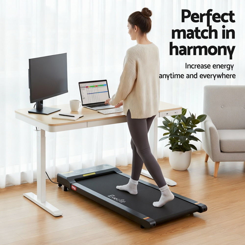 Artiss Electric Treadmill with 120cm Automatic Standing Desk Walking Pad 400mm SDTM-S08-NW-400PAD