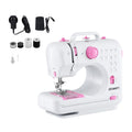 Devanti 12 Stitches Mini Sewing Machine for Beginners Portable Sewing Machine Kit with LED Lights SEW-A-12-PK