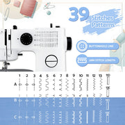 Devanti 39 Stitches Mini Sewing Machine Portable Sewing Machine Kit SEW-A-41-BK