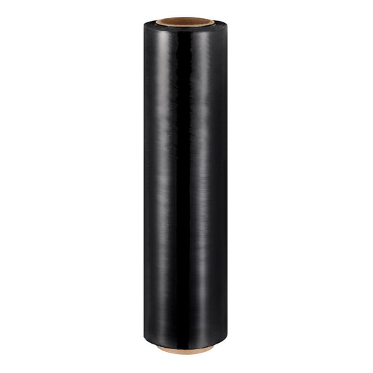 500mm x 400m Stretch Film Pallet Shrink Wrap 1 Roll Package Use Plastic Black SF-50X400-1-BK