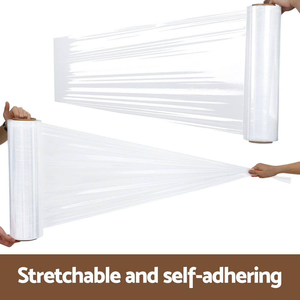 500mm x 400m Stretch Film Pallet Shrink Wrap 1 Roll Package Use Plastic Clear SF-50X400-1-TP