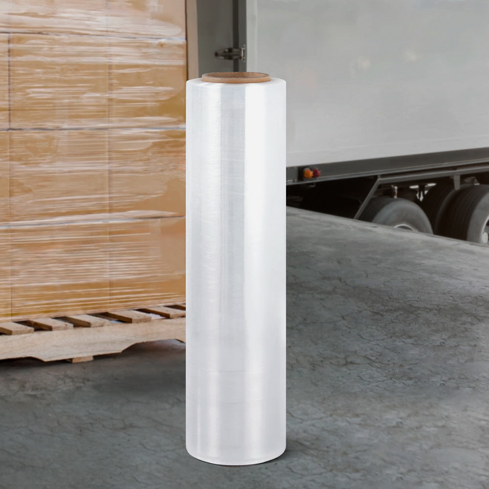 500mm x 400m Stretch Film Pallet Shrink Wrap 1 Roll Package Use Plastic Clear SF-50X400-1-TP
