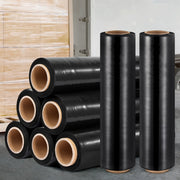 500mm x 400m Stretch Film Pallet Shrink Wrap 8 Rolls Package Use Plastic Black SF-50X400-4-BKX2