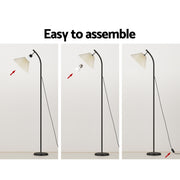 Artiss Floor Lamp LED Light Stand Modern Home Living Room Office Reading White SF-B-F34158