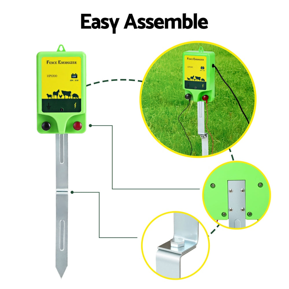 Giantz 18km Electric Fence Energiser 1.56J SFC-AC156-18KM