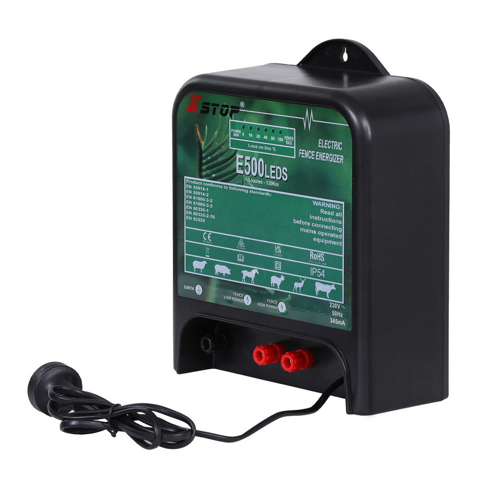 XSTOP Electric Fence Energiser 5J 220-240V 120km SFC-AC5J-120KM
