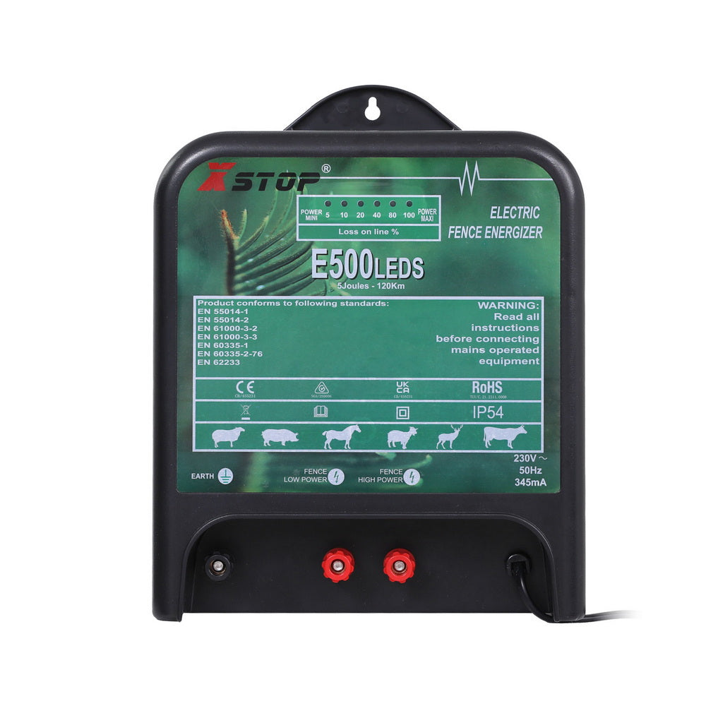 XSTOP Electric Fence Energiser 5J 220-240V 120km SFC-AC5J-120KM