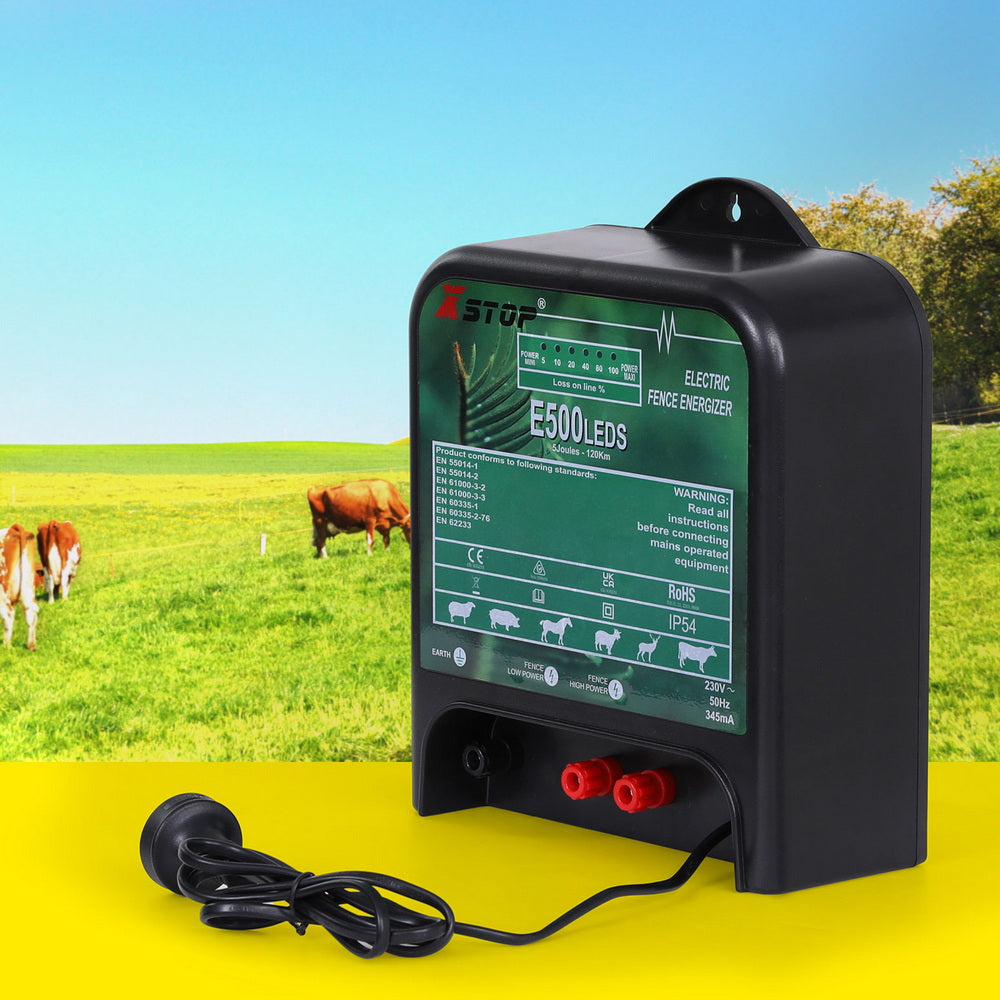 XSTOP Electric Fence Energiser 5J 220-240V 120km SFC-AC5J-120KM