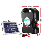 Giantz Fence Energiser 20KM Solar Powered 1.2J Electric SFC-FC120-20KM