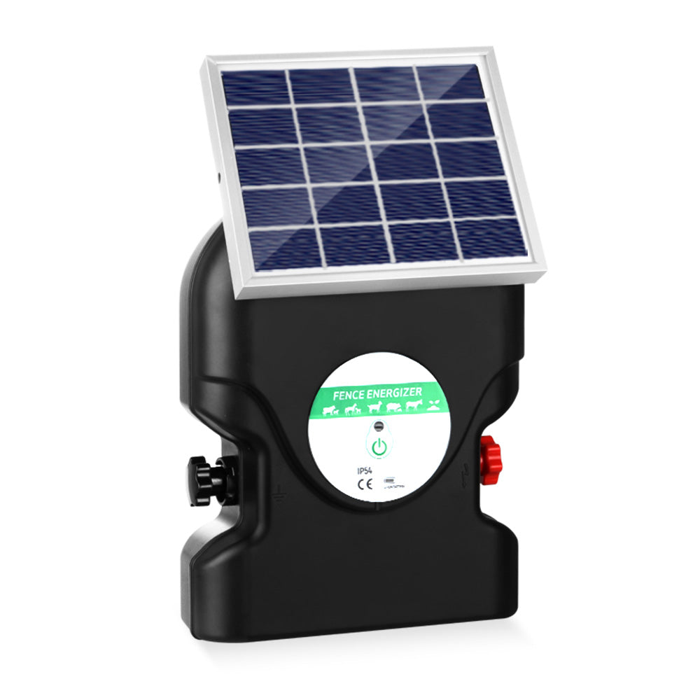 Giantz Fence Energiser 20KM Solar Powered 1.2J Electric SFC-FC120-20KM