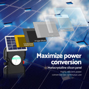 Giantz Fence Energiser 20KM Solar Powered 1.2J Electric SFC-FC120-20KM