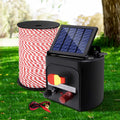 Giantz Fence Energiser 5KM Solar Powered Electric 500M Poly Rope SFC-FIK-ROPE-500M-5KM