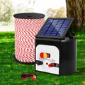 Giantz Fence Energiser 8KM Solar Powered Electric 500M Poly Rope SFC-FIK-ROPE-500M-8KM
