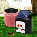 Giantz Fence Energiser 8KM Solar Powered Electric 2000M Poly Tape SFC-FIK-TAPE-2000M-8KM