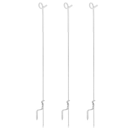 Giantz 20x Electric Fence Pigtail Posts Steel Tape Fencing SFC-FP104-20